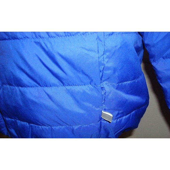 New NWOT J Crew KID Crewcuts Girls XL Reversible Puffer Coat Jacket Blue Aqua - Picture 7 of 16